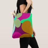 Abstrakte Blumen-Kunst-Tragetasche Tasche (Von Nahem)