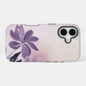 Abstrakte Blumen-Lila-Creeping-Phlox iPhone 16 Hülle (Rückseite (Horizontal))