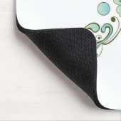 Abstrakte Blumen Mousepad (Ecke)