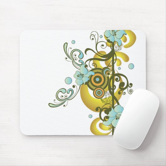 Abstrakte Blumen Mousepad (Mit Mouse)