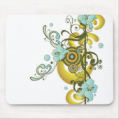 Abstrakte Blumen Mousepad (Vorne)