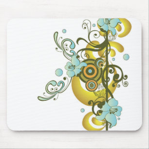 Abstrakte Blumen Mousepad