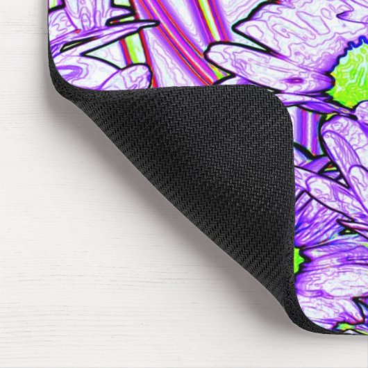 Abstrakte Blumen Mousepad (Ecke)