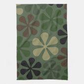 Abstrakte Blumen-Tarnung Handtuch (Vertikal)