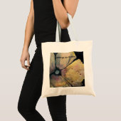 Abstrakte Blumen-Tasche Tragetasche (Vorderseite (Produkt))