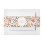 Abstrakte Blumen & Vögel Mitte Jahrhundert Moderne Einladungsbanderole (Vorderseite Beispiel)