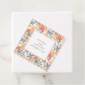 Abstrakte Blumen & Vögel Mitte Jahrhundert Moderne Geschenkanhänger (Beispiel)