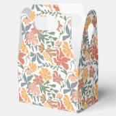 Abstrakte Blumen & Vögel Mitte Jahrhundert Moderne Geschenkschachtel (Geöffnet)