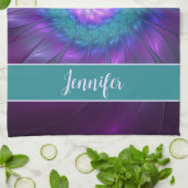 Abstrakte Blumenbeauty Colorful Blume Geschirrtuch (Gefaltet)