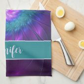 Abstrakte Blumenbeauty Colorful Blume Geschirrtuch (Viertel Falte)