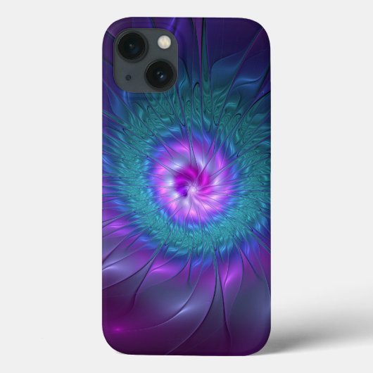 Abstrakte Blumenbeauty Fraktal Kunst, Dichtung und Case-Mate iPhone Hülle (Rückseite)