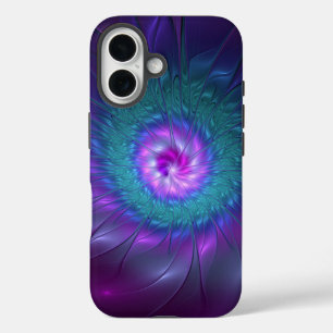Abstrakte Blumenbeauty Fraktal Kunst, Dichtung und iPhone 16 Hülle