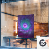 Abstrakte Blumenbeauty Fraktal Kunst, Dichtung und Fensteraufkleber (Café-Fenster)