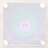 Abstrakte Blumenbeauty Fraktal Kunst, Dichtung und Glasuntersetzer (Rückseite)