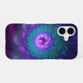 Abstrakte Blumenbeauty Fraktal Kunst, Dichtung und iPhone 16 Hülle (Rückseite (Horizontal))