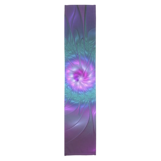 Abstrakte Blumenbeauty Fraktal Kunst, Dichtung und Kurzer Tischläufer (Vorderseite)