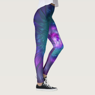 Abstrakte Blumenbeauty Fraktal Kunst, Dichtung und Leggings