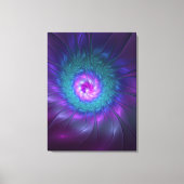 Abstrakte Blumenbeauty Fraktal Kunst, Dichtung und Leinwanddruck (Vorderseite)