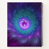 Abstrakte Blumenbeauty Fraktal Kunst, Dichtung und Notizblock (Rückseite)