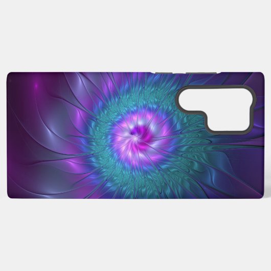 Abstrakte Blumenbeauty Fraktal Kunst, Dichtung und Samsung Galaxy Hülle (Rückseite (Horizontal))