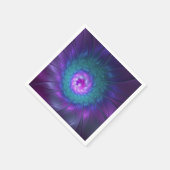 Abstrakte Blumenbeauty Fraktal Kunst, Dichtung und Serviette (Ecke)