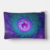 Abstrakte Blumenbeauty Fraktal Kunst, Dichtung und Zubehörtasche (Rückseite)