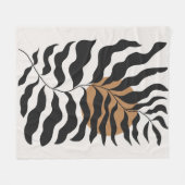 Abstrakte Blumenbeete Fleecedecke (Vorderseite (Horizontal))