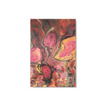 Abstrakte Blumenbemalung