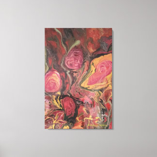 Abstrakte Blumenbemalung Leinwanddruck