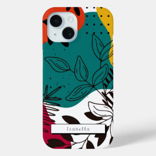 Abstrakte Blumenbemalung und farbige Malerei Case 