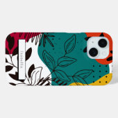 Abstrakte Blumenbemalung und farbige Malerei Case (Rückseite (Horizontal))