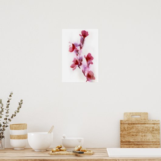 Abstrakte Blumenbilder 3 Poster (Küche)