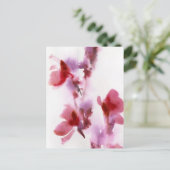 Abstrakte Blumenbilder 3 Postkarte (Stehend Vorderseite)