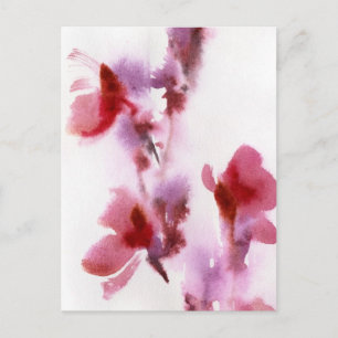 Abstrakte Blumenbilder 3 Postkarte