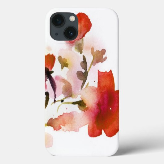 Abstrakte Blumenbilder in Aquarellen Case-Mate iPhone Hülle (Rückseite)