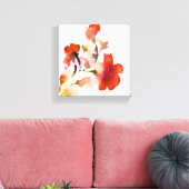 Abstrakte Blumenbilder in Aquarellen Leinwanddruck (Insitu (Wohnzimmer))