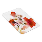 Abstrakte Blumenbilder in Aquarellen Magnet (Rechte Seite)