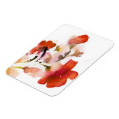 Abstrakte Blumenbilder in Aquarellen Magnet (Linke Seite)