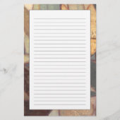 Abstrakte Blumenblatt-Malerei vom Normannen Wyatt Briefpapier (Vorderseite)