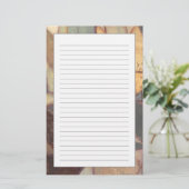 Abstrakte Blumenblatt-Malerei vom Normannen Wyatt Briefpapier (Stehend Vorderseite)