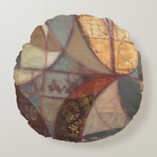 Abstrakte Blumenblatt-Malerei vom Normannen Wyatt Rundes Kissen