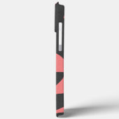 Abstrakte Blumenblätter Rosa und Grau Elegant Case-Mate iPhone Hülle (Rückseite / Links)