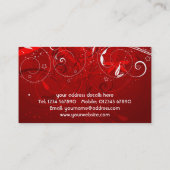 Abstrakte Blumenentwurfs-Geschäfts-Karte Visitenkarte (Rückseite)