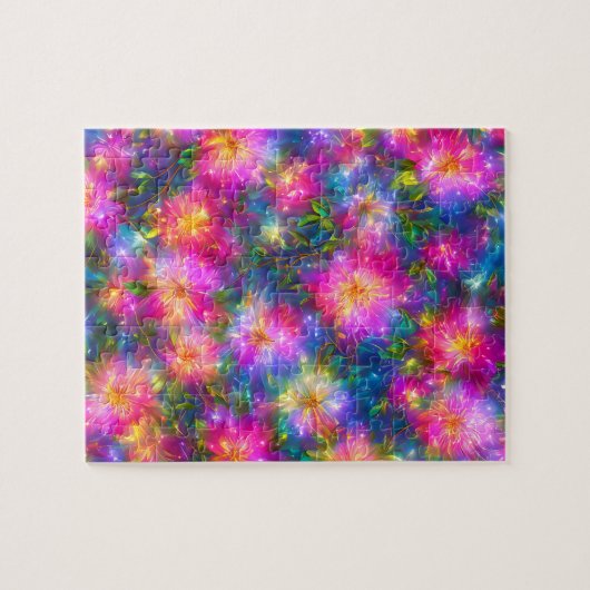 Abstrakte Blumenexplosion Puzzle (Horizontal)