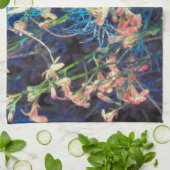 Abstrakte Blumenfantasie Küchentuch (Gefaltet)
