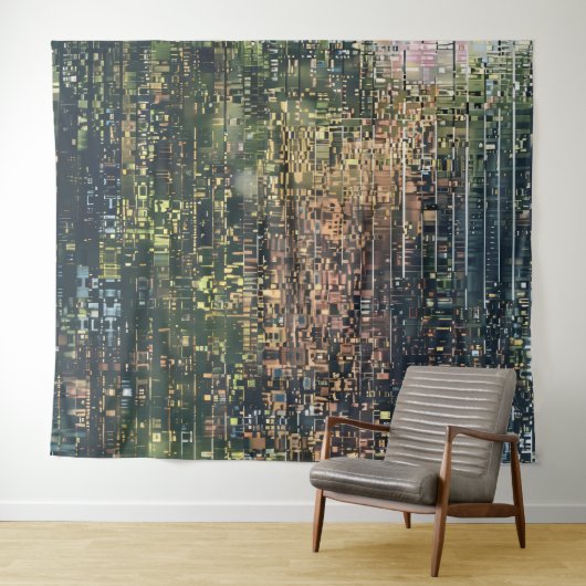 Abstrakte Blumengartenmalerei Hintergrund Tapisser Wandteppich (Beispiel (Horizontal))