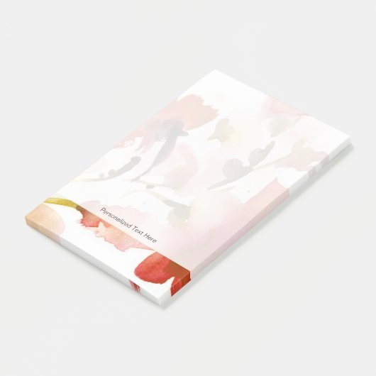 Abstrakte Blumengemälde Post-it Klebezettel (angewinkelt)