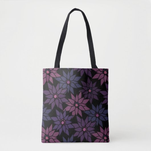 Abstrakte blumengeschmückte Blume romantischer Car Tasche (Vorderseite)