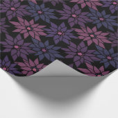 Abstrakte blumengeschmückte Blume romantisches Mus Geschenkpapier (Ecke)