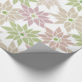 Abstrakte blumengeschmückte Blume romantisches Mus Geschenkpapier (Ecke)